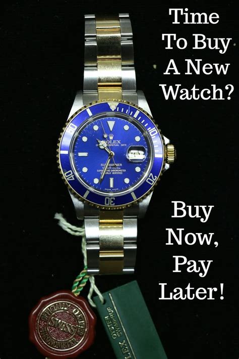 rolex buy now pay later|rolex watches pay monthly.